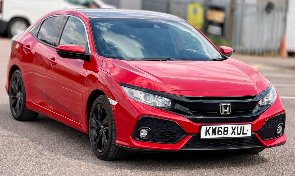 Honda Civic Ex Red #6