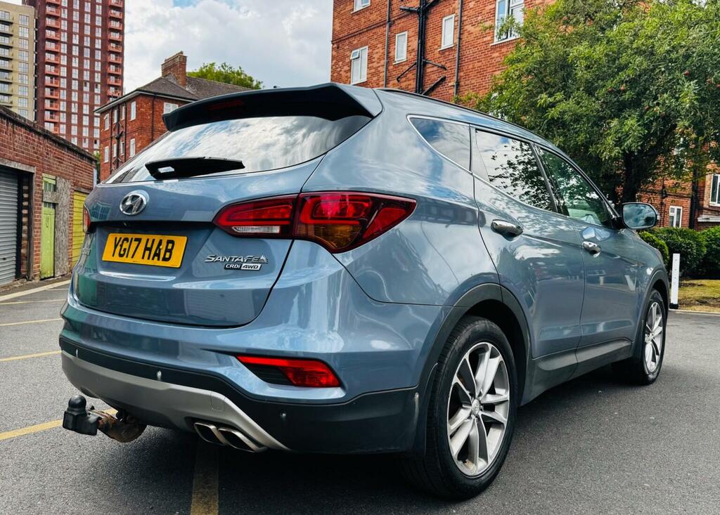 Hyundai Santa Fe Crdi Premium Blue Drive White #9