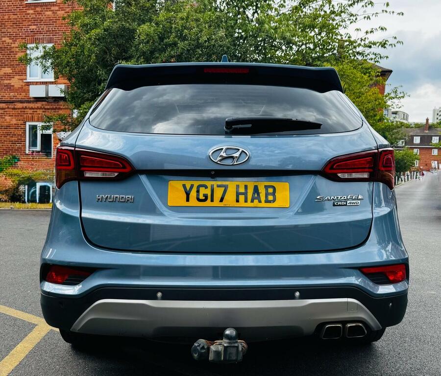 Hyundai Santa Fe Crdi Premium Blue Drive White #10
