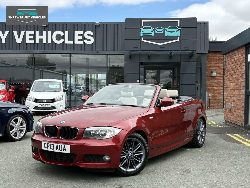 BMW 1 Series 2.0 118D M Sport Convertible Euro CP13AUA Red #3