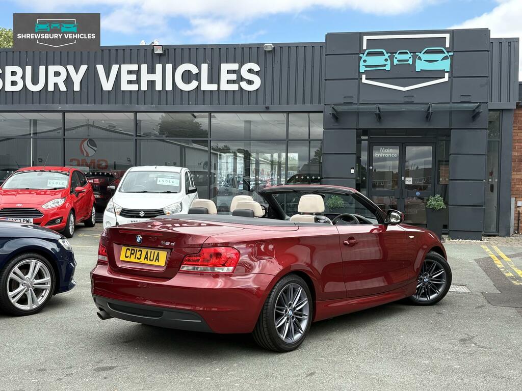 BMW 1 Series 2.0 118D M Sport Convertible Euro CP13AUA Red #2