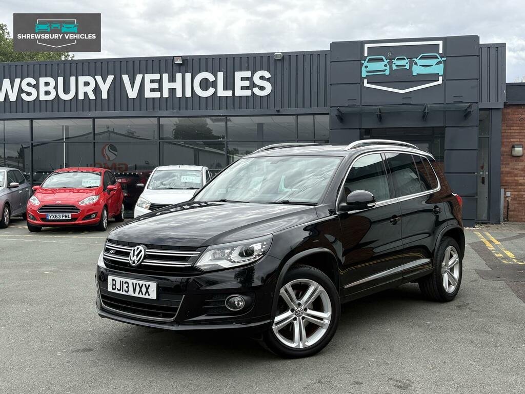Volkswagen Tiguan 2.0 Tdi Bluemotion Tech R-line Suv Manu BJ13VXX Black #3