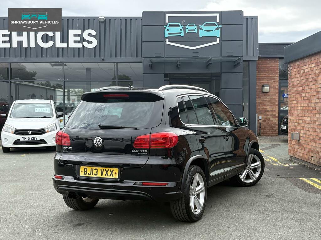 Volkswagen Tiguan 2.0 Tdi Bluemotion Tech R-line Suv Manu BJ13VXX Black #2