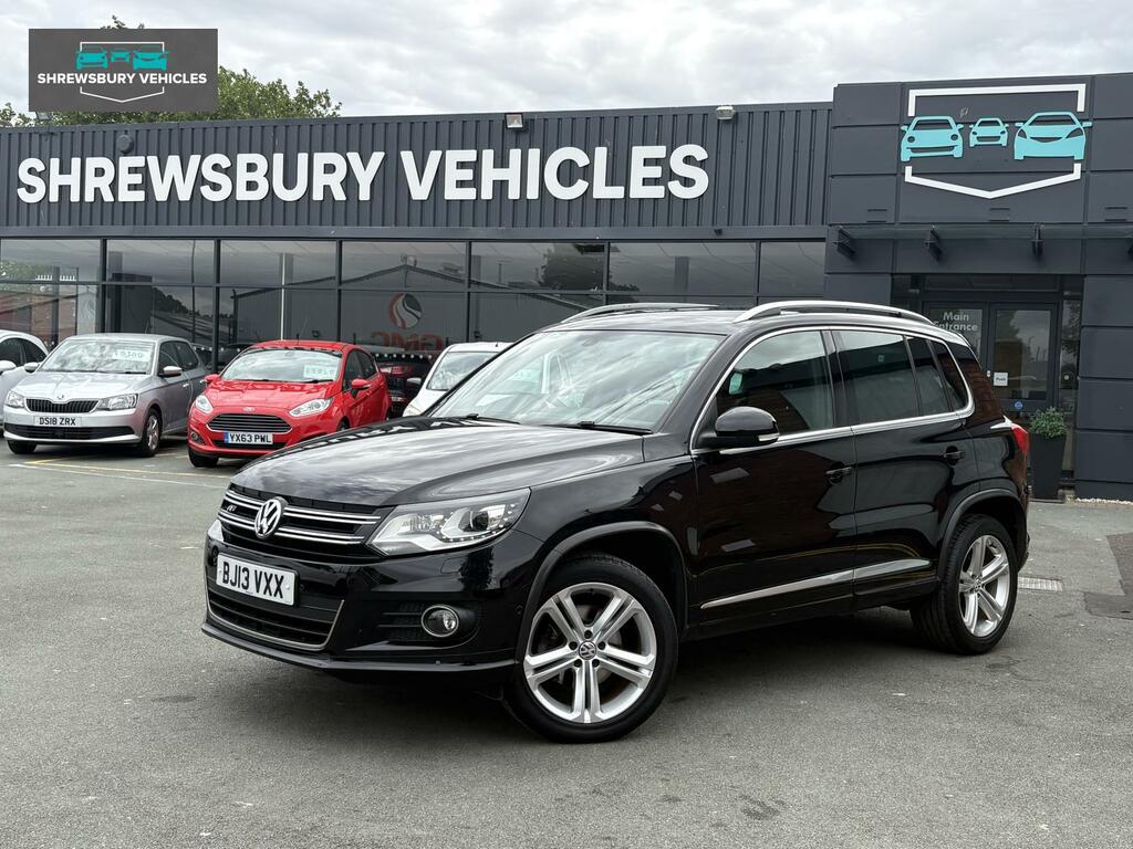 Volkswagen Tiguan 2.0 Tdi Bluemotion Tech R-line Suv Manu BJ13VXX Black #4