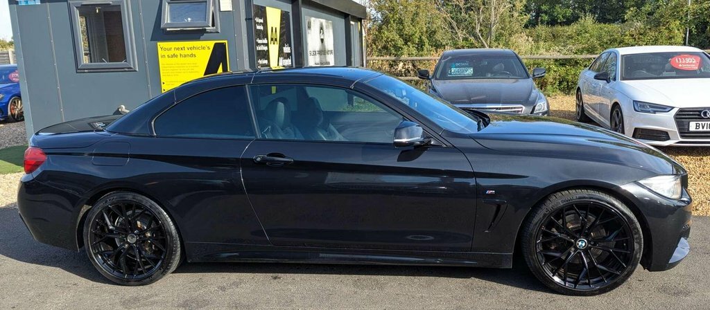 BMW 4 Series 2.0 420D M Sport Convertible Euro Black #9