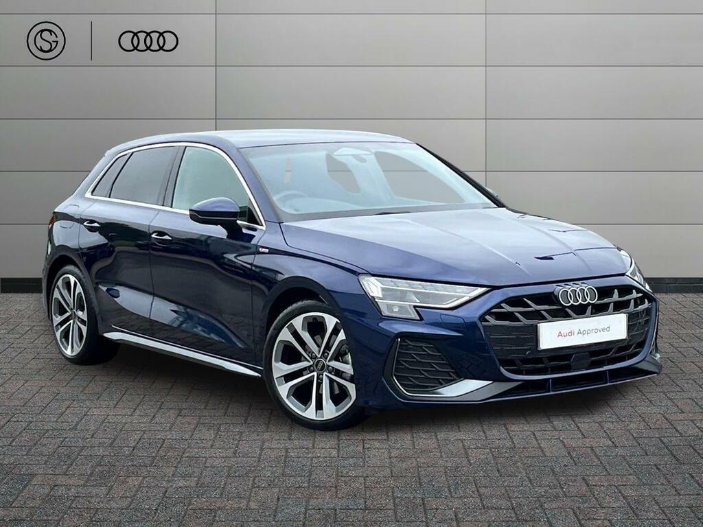 Audi A3 1.5 Tfsi 30 S Line Sportback S Tronic Euro 6 Ss Blue