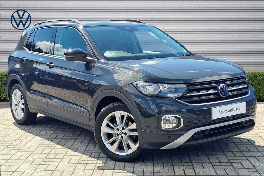 Volkswagen T-Cross 1.0 Tsi 110Ps Active Hatchback Black Mirror Ca Grey