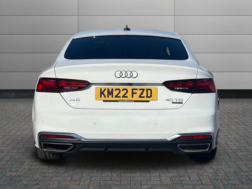 Audi A5 2.0 Tdi 40 S Line Sportback S Tronic Quattro Euro White #6