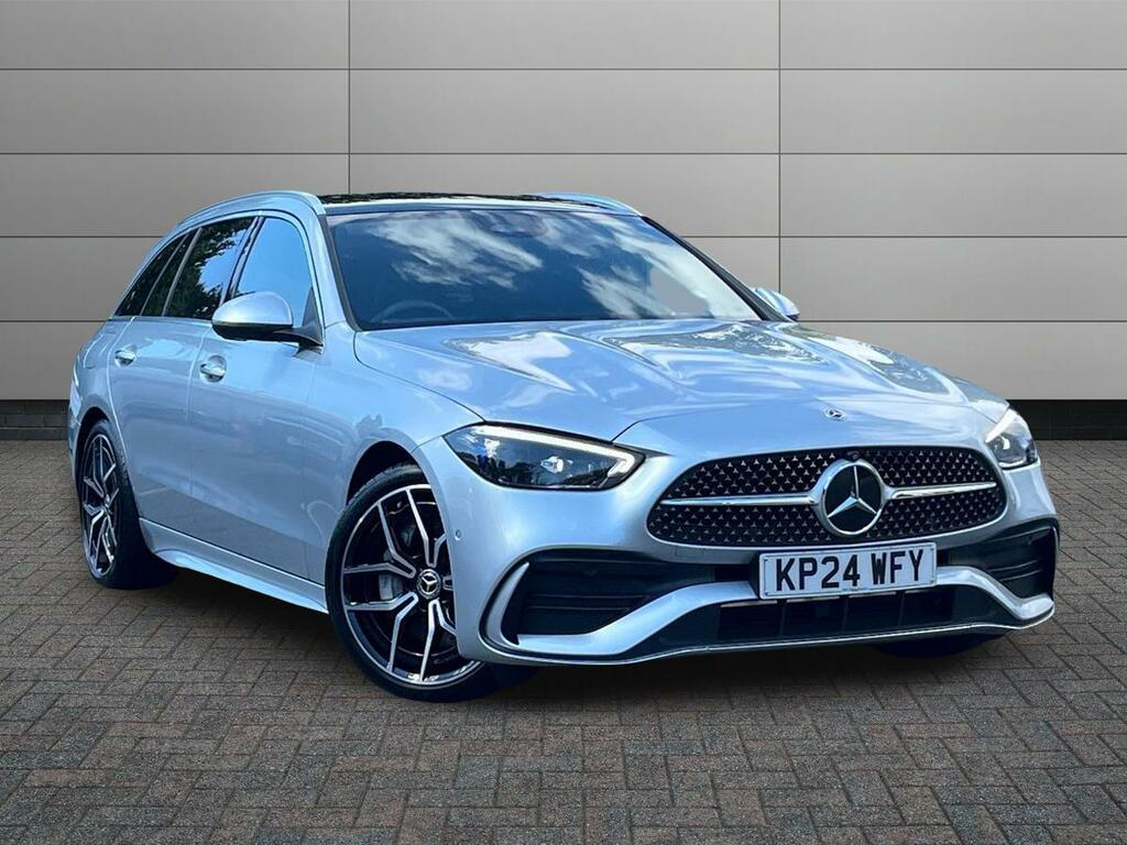 Mercedes-Benz C Class 2.0 C300h Mhev Amg Line Premium Plus G-tronic E Silver