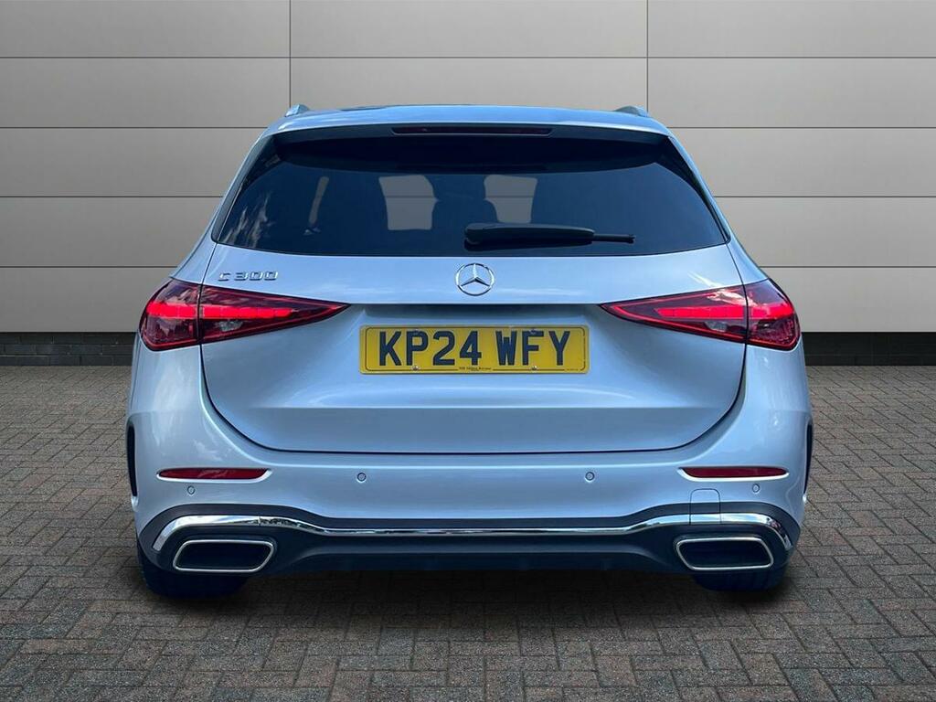 Mercedes-Benz C Class 2.0 C300h Mhev Amg Line Premium Plus G-tronic E Silver #6