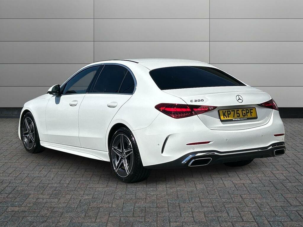 Mercedes-Benz C Class 1.5 C200h Mhev Amg Line G-tronic Euro 6 Ss White #2