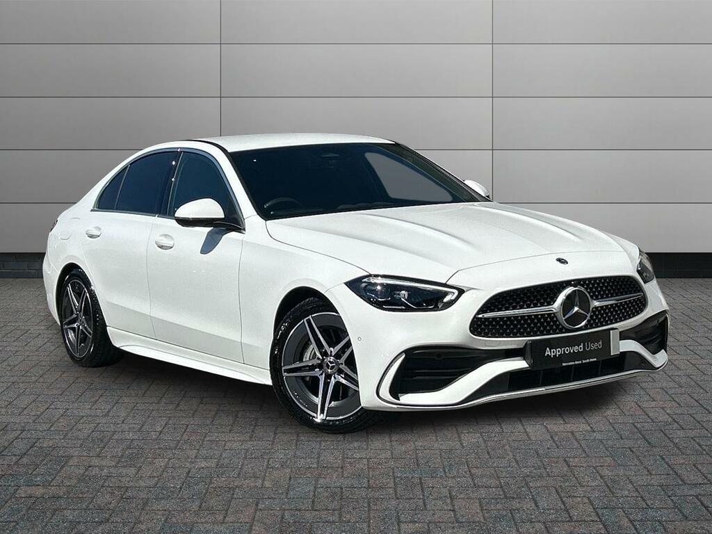 Mercedes-Benz C Class 1.5 C200h Mhev Amg Line G-tronic Euro 6 Ss White