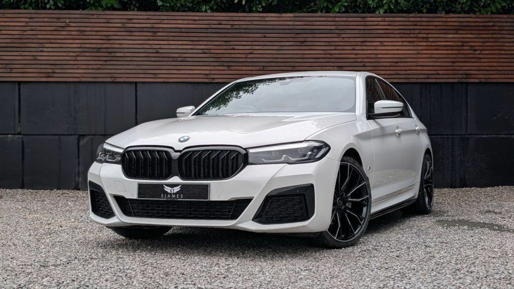 BMW 5 Series 2021 2.0 520D Mht M Sport Saloon Hybrid LD71PXT White