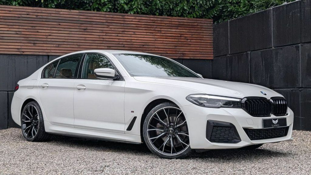 BMW 5 Series 2021 2.0 520D Mht M Sport Saloon Hybrid LD71PXT White #4