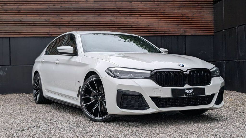 BMW 5 Series 2021 2.0 520D Mht M Sport Saloon Hybrid LD71PXT White #3