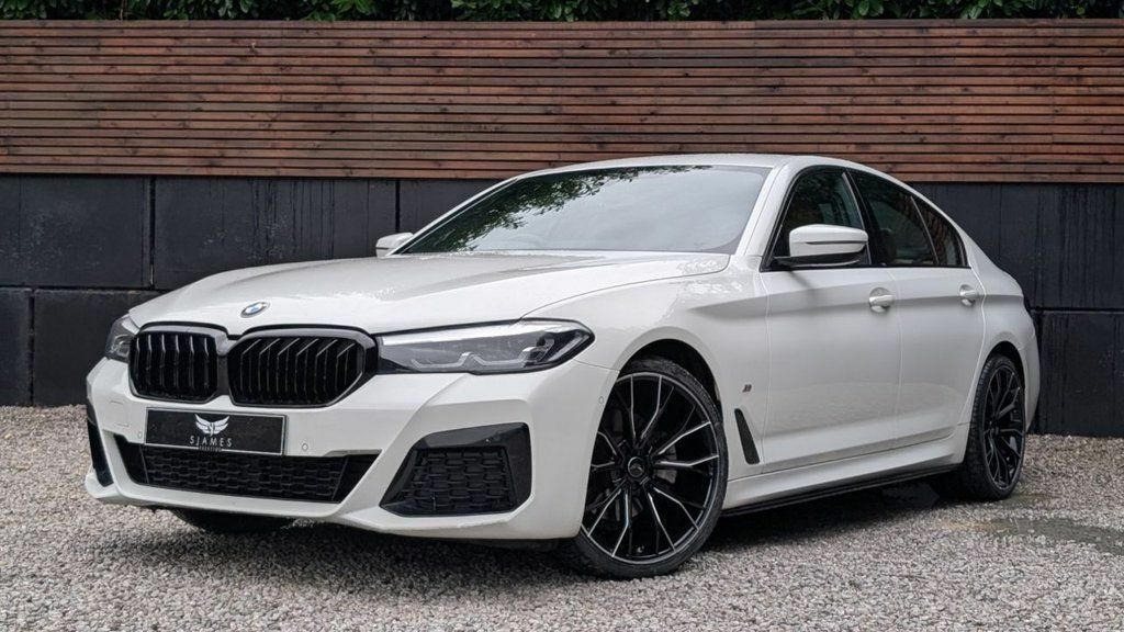 BMW 5 Series 2021 2.0 520D Mht M Sport Saloon Hybrid LD71PXT White #2