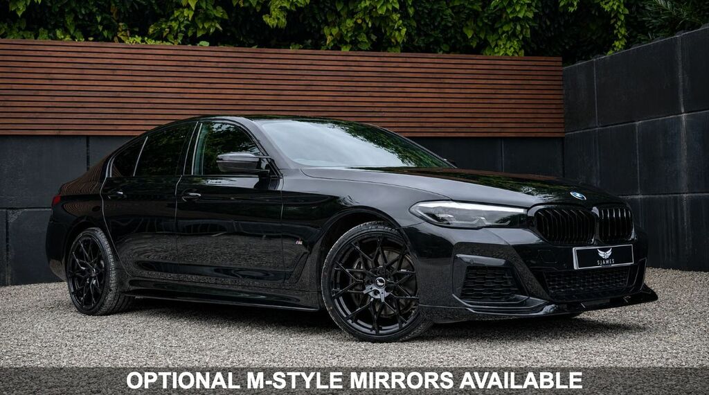 BMW 5 Series 2022 2.0 520D Mht M Sport Saloon Hybrid HV72NFR Black #4