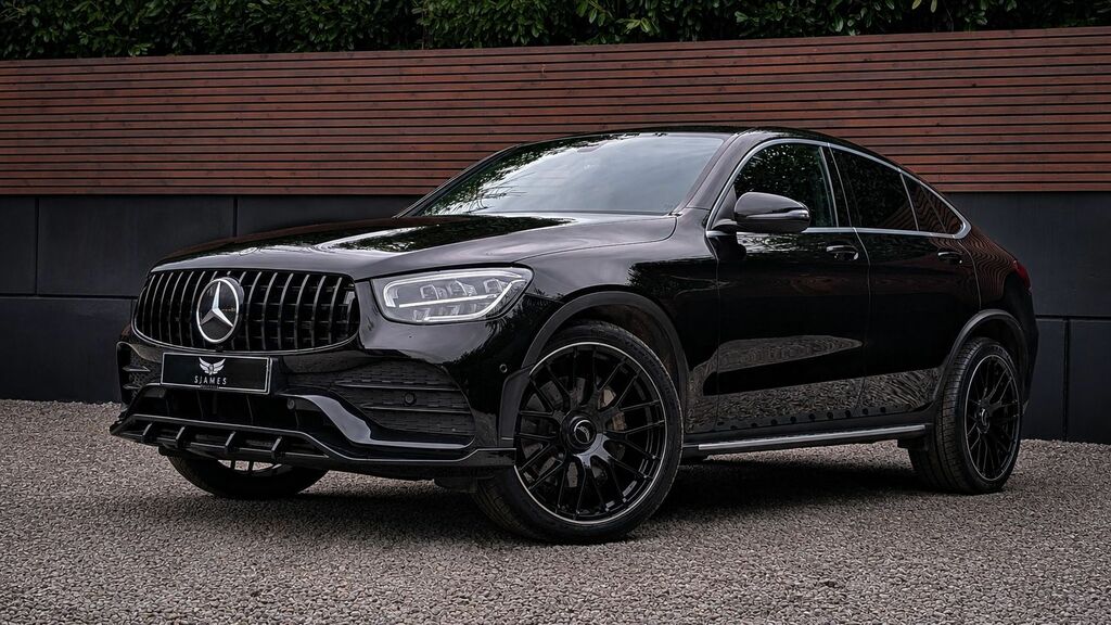 Mercedes-Benz GLC Class 2021 2.0 Glc220d Amg Line Coupe G-troni Black #2