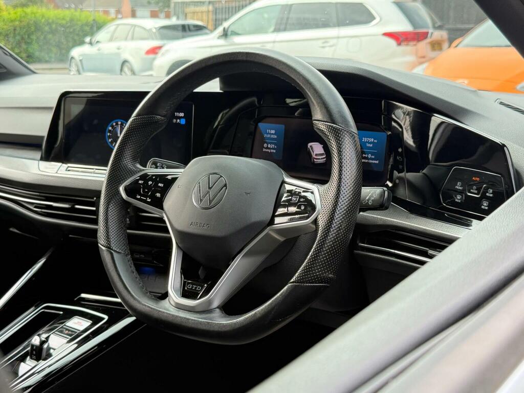 Volkswagen Golf Hatchback 2.0 Tdi Gtd Dsg Euro 6 Ss 20237 GK73NKT Silver #2
