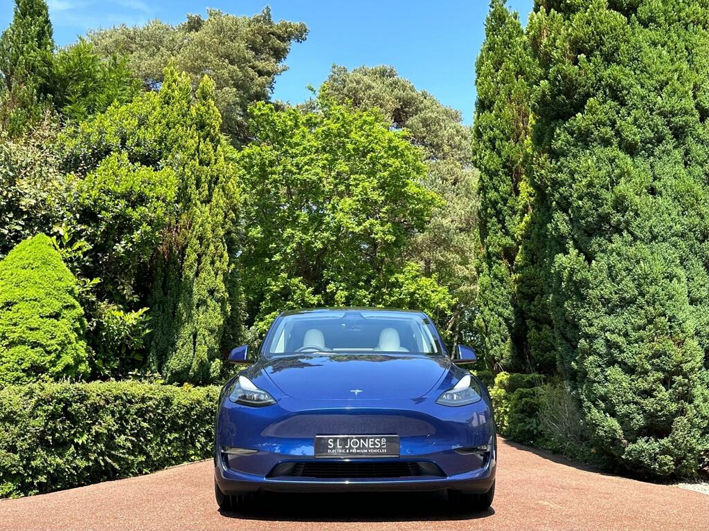Tesla Model Y Long Range 19In Gemini Wheels Enhanced H Blue #2