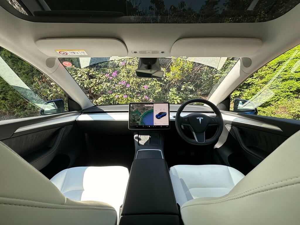 Tesla Model Y Long Range 19In Gemini Wheels Enhanced H Blue #4