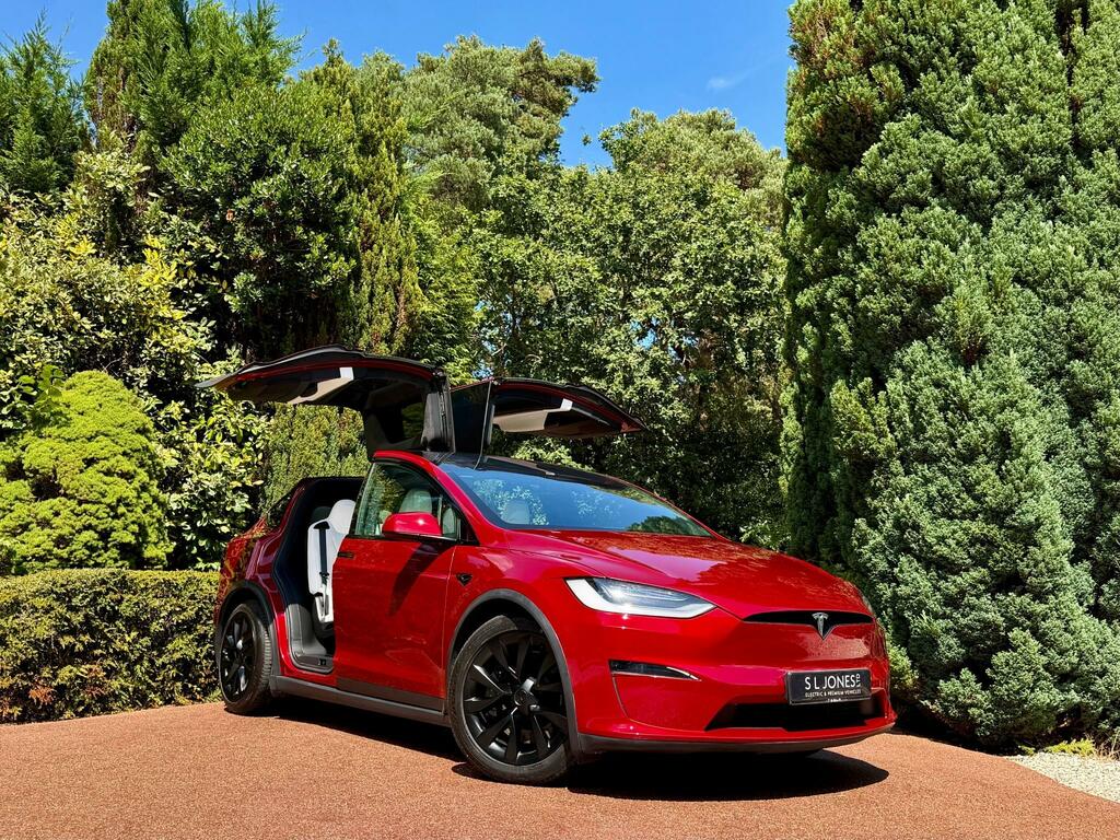 Tesla Model X Long Range Ryzen Chip With Grok Ai Assis Red