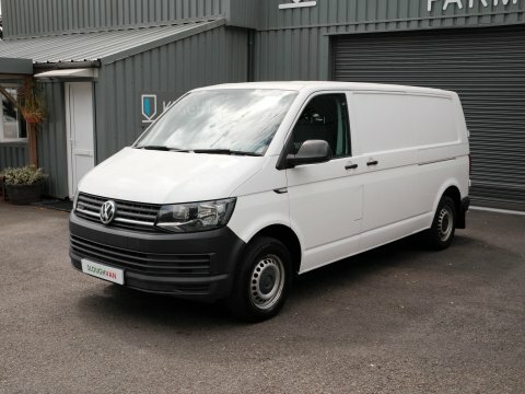 Volkswagen Transporter T28 Panel Van Highline Lwb Eu6 150 Ps 2.0 Tdi Bmt White #7