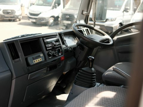 Isuzu N35 Green Chassis Cab White #1
