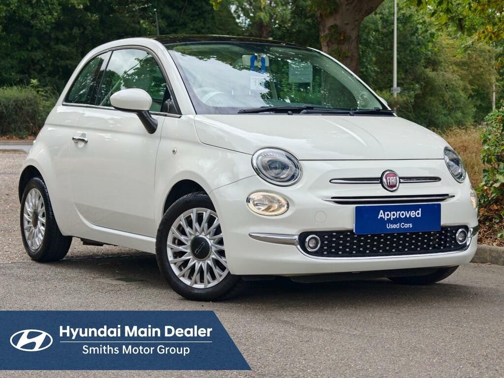 Fiat 500 1.2 Lounge Euro 6 Ss White