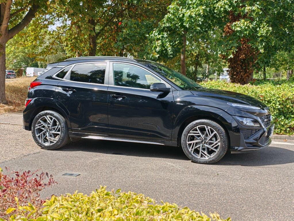 Hyundai Kona 1.0 T-gdi Mhev N Line Euro 6 Ss AK23OWD Black #4