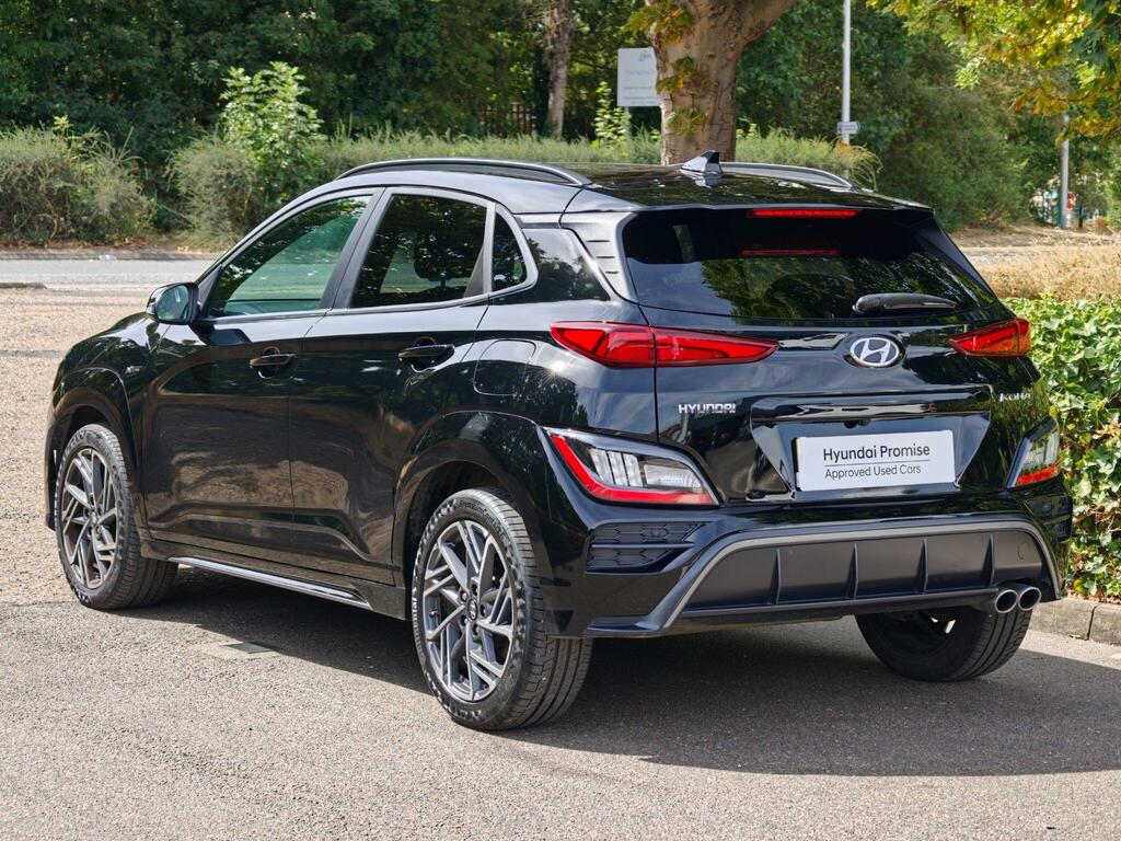 Hyundai Kona 1.0 T-gdi Mhev N Line Euro 6 Ss AK23OWD Black #3