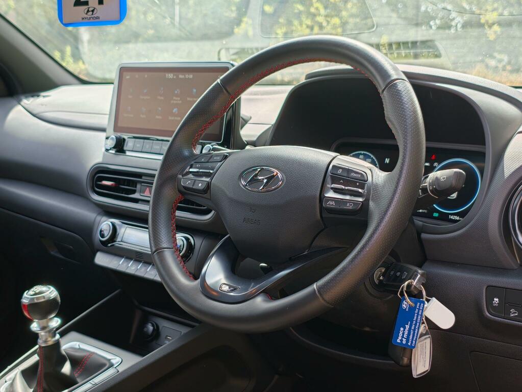 Hyundai Kona 1.0 T-gdi Mhev N Line Euro 6 Ss AK23OWD Black #6