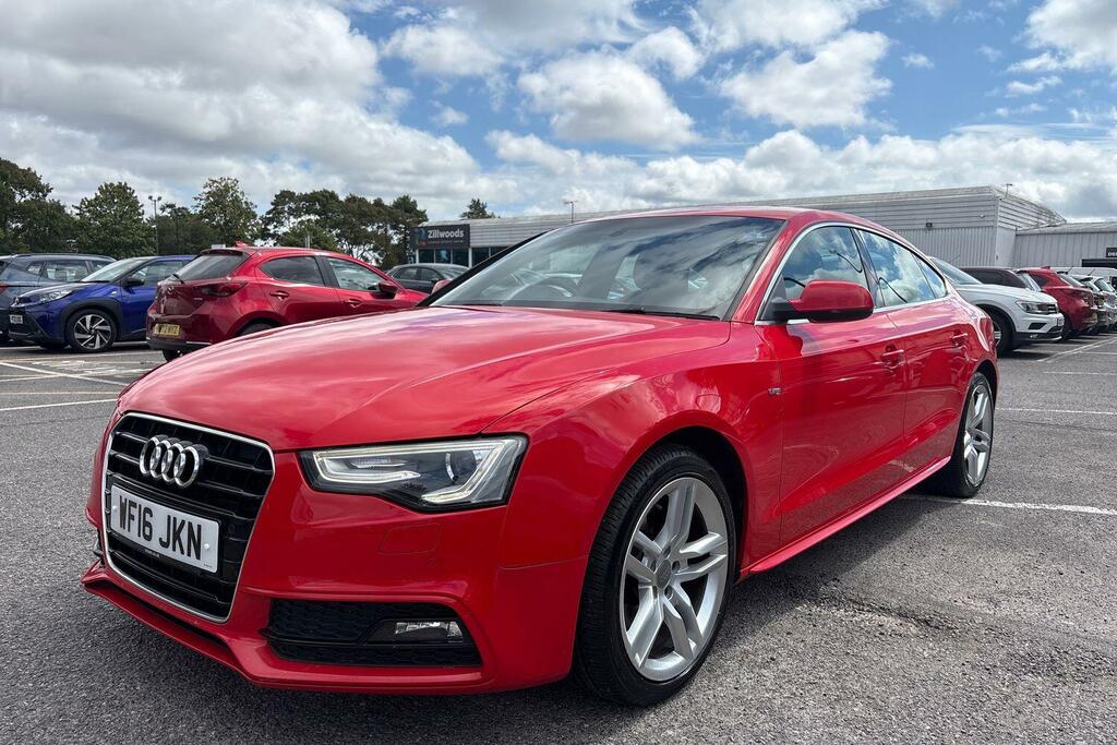 Audi A5 2.0 Tdi S Line Sportback Euro 6 Ss Red #3