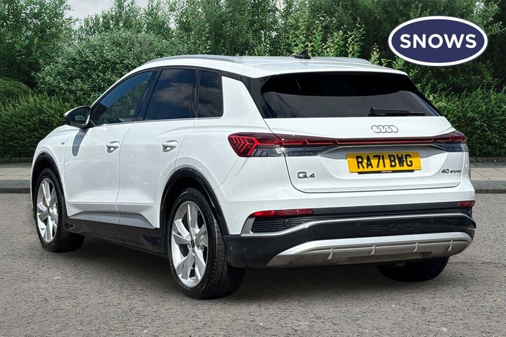 Audi Q4 E Tron 40 S Line 82Kwh White #3