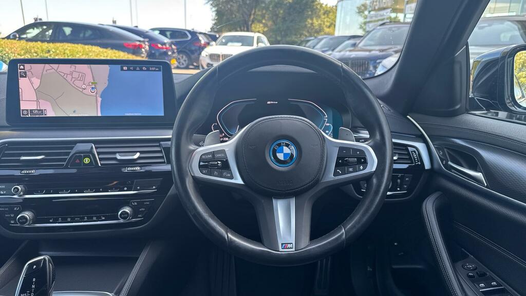 BMW 5 Series 530E M Sport Saloon Black #5
