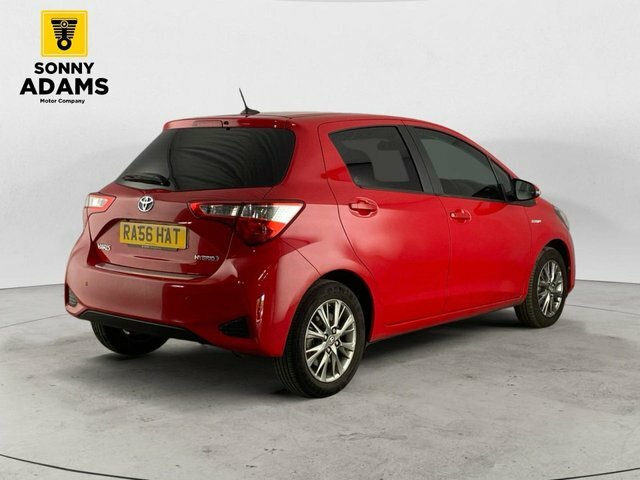 Toyota Yaris 1.5 Vvt-h Icon Hatchback Hybrid E-cvt E Red #4