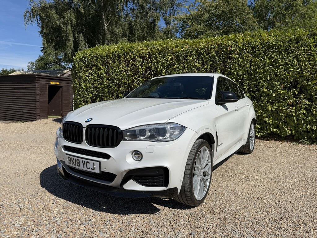 BMW X6 3.0 X6 Xdrive30d M Sport White #6