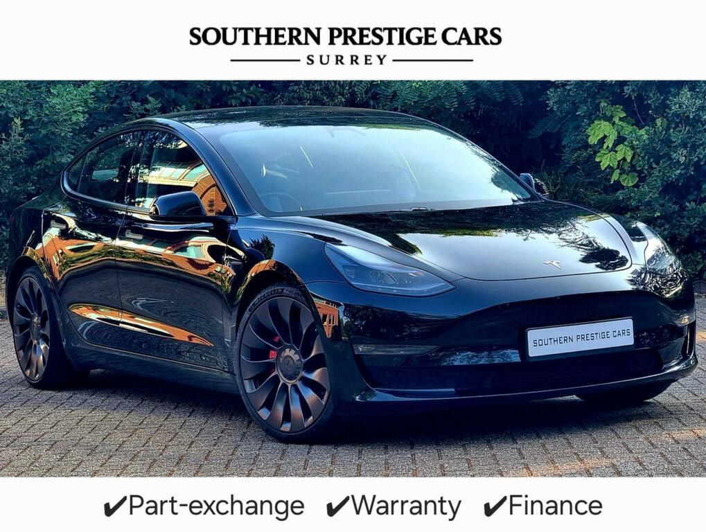 Tesla Model 3 Dual Motor Performance 4Wde Performanc Black