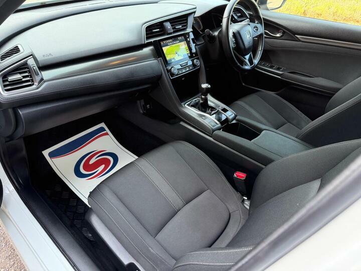 Honda Civic 1.0 Vtec Turbo Sr Euro 6 Ss White #4