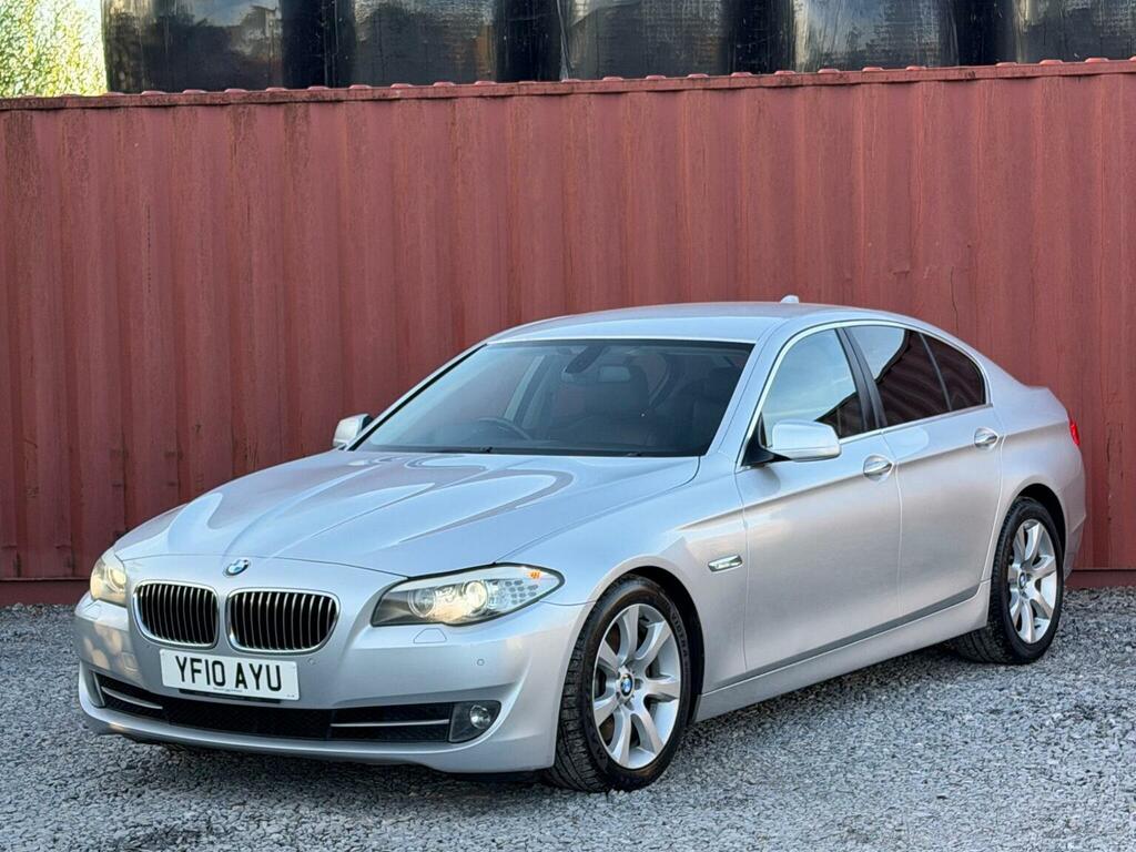 BMW 5 Series Saloon 2.0 520D Se Steptronic Euro 5 201010 Silver #11
