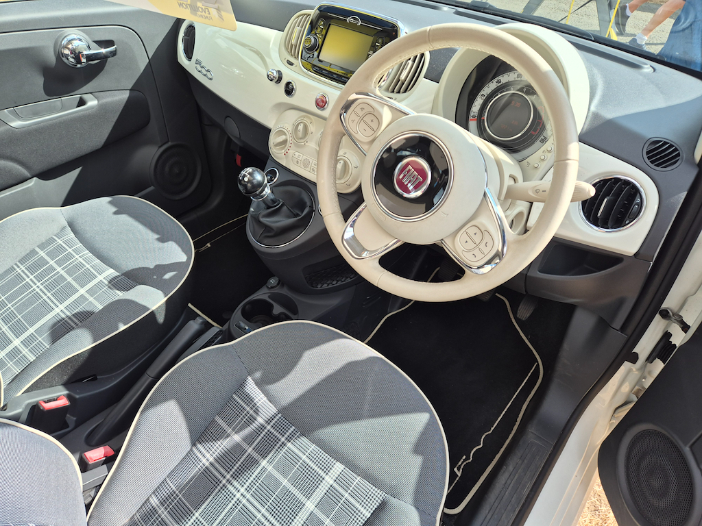 Fiat 500 1.2 Lounge Motorhome Tow Car Electronic Braked A White #4