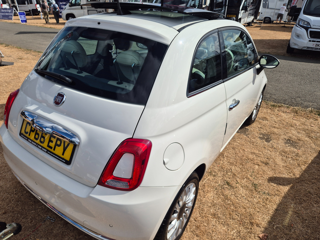 Fiat 500 1.2 Lounge Motorhome Tow Car Electronic Braked A White #2