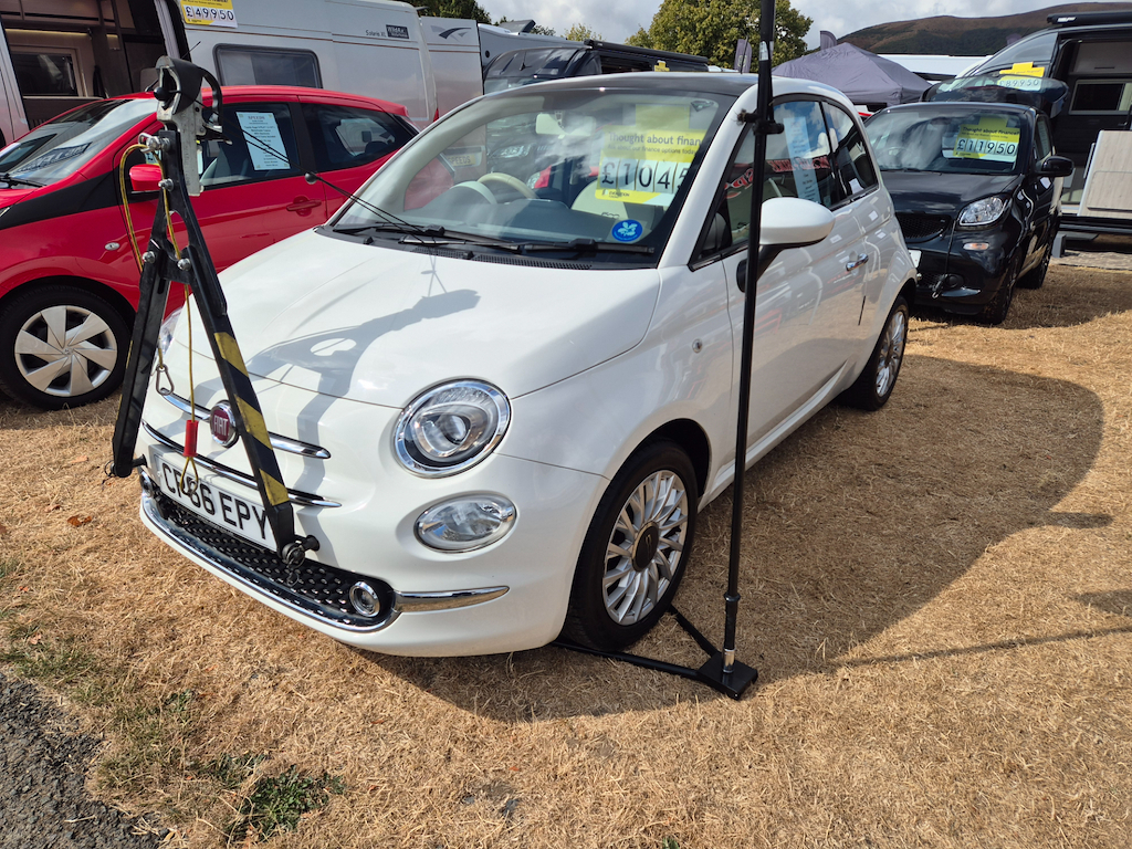 Fiat 500 1.2 Lounge Motorhome Tow Car Electronic Braked A White #3