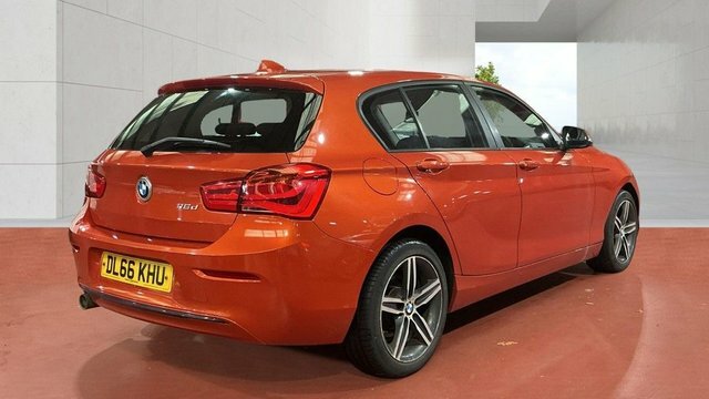 BMW 1 Series 116D Sport Hatchback Orange #4