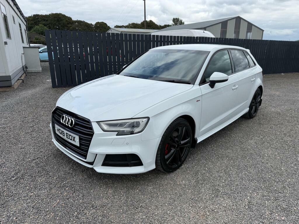Audi A3 2.0 Tdi 35 S Line Sportback S Tronic Euro 6 S S White #2