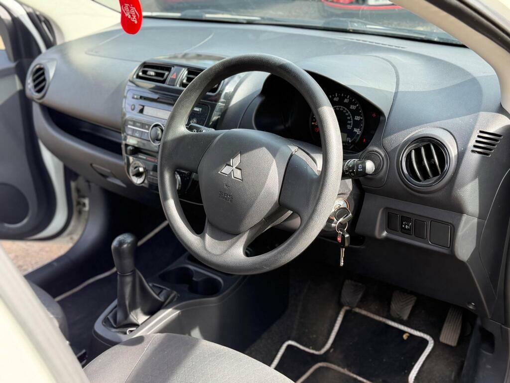 Mitsubishi Mirage 1.0 Ulez Free Fsh 0 Tax 1Yr Mot White #15