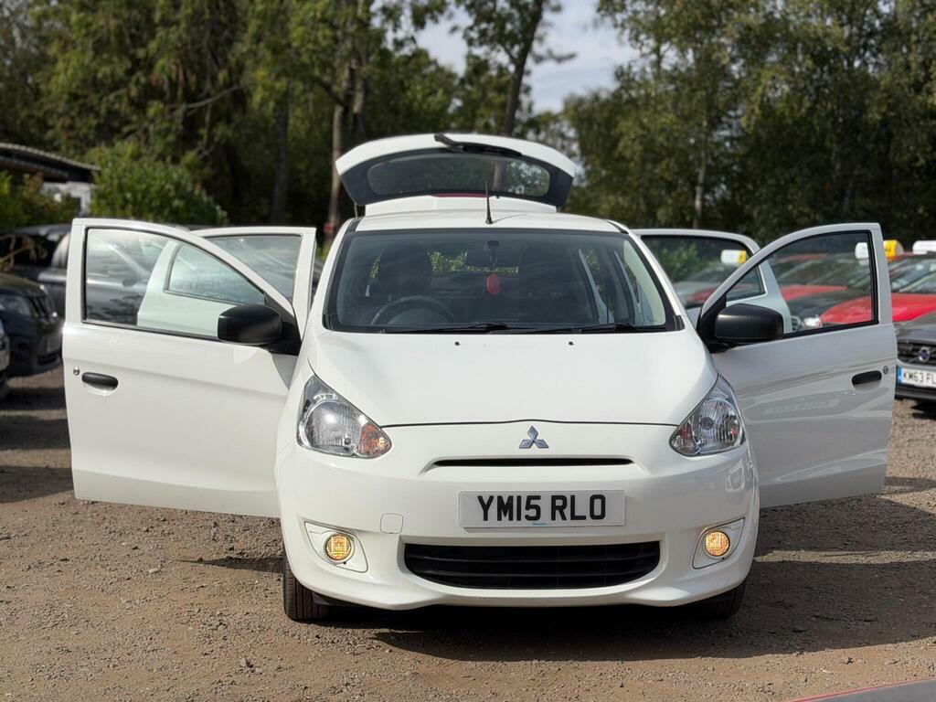 Mitsubishi Mirage 1.0 Ulez Free Fsh 0 Tax 1Yr Mot White #23