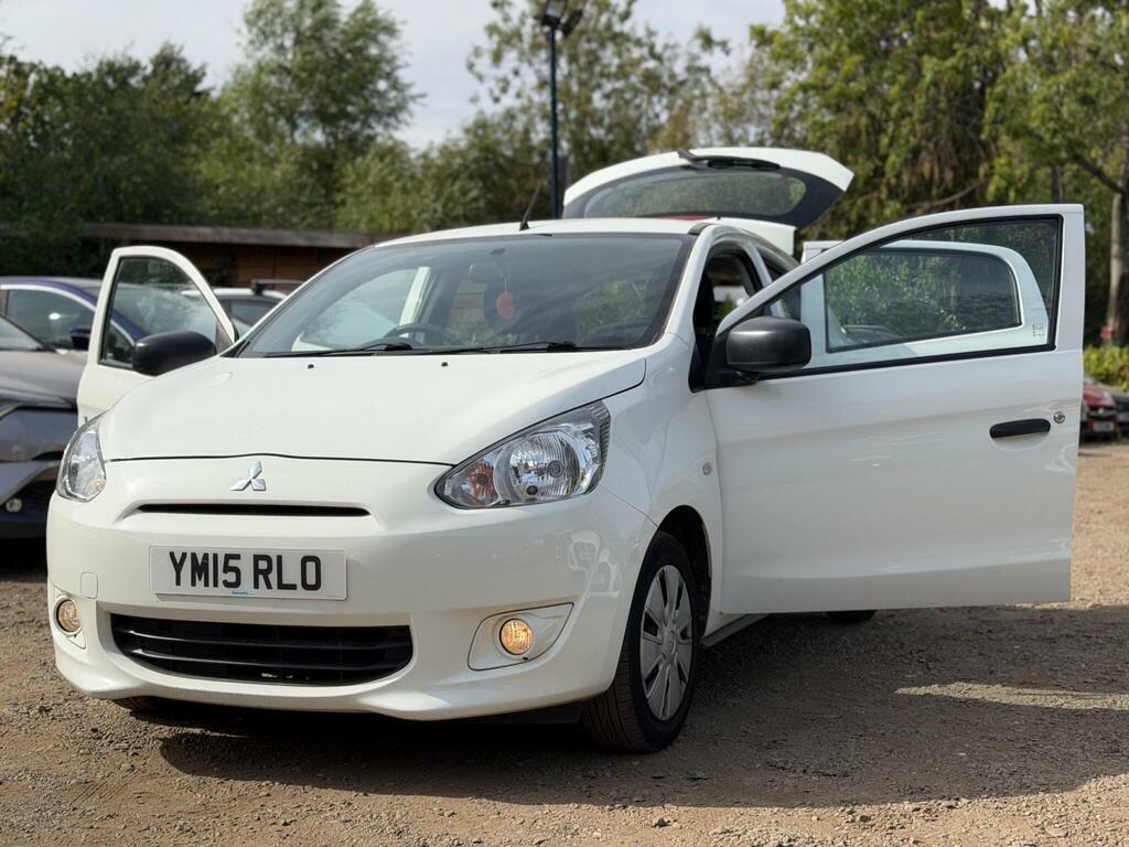 Mitsubishi Mirage 1.0 Ulez Free Fsh 0 Tax 1Yr Mot White #24