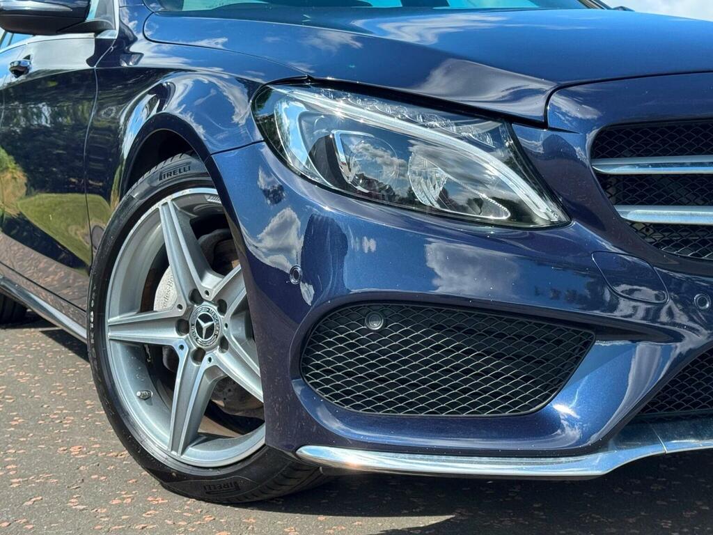 Mercedes-Benz C Class Saloon 2.0 C200 Amg Line Euro 6 Ss 201767 FX67LJJ Blue #3