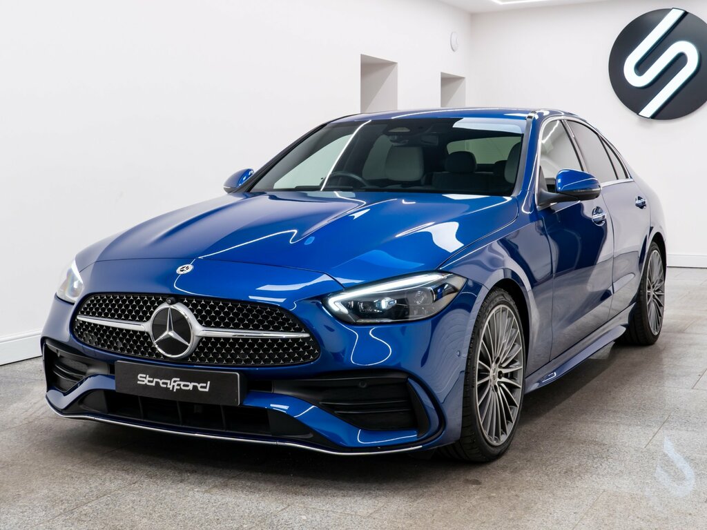 Mercedes-Benz C Class 2.0 C300dh Mhev Amg Line Premium Saloon Dies Blue